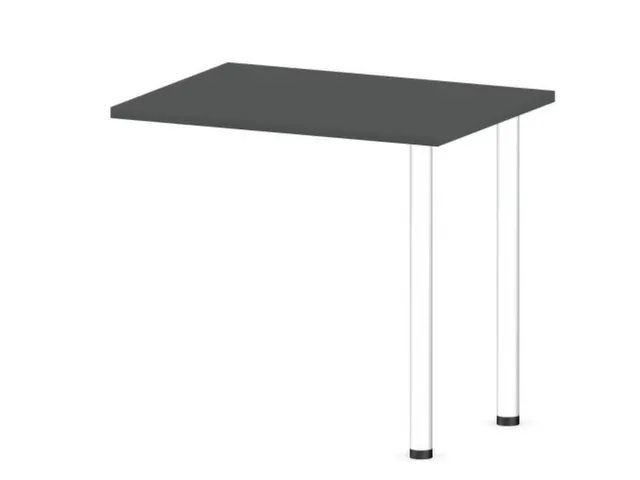 aanbouwtafel,i.h.v.,HxBxD 720-840x800x600mm,MS-donkergrijs