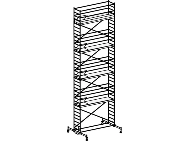 rolsteiger,reik H 10,6m,steiger H 9,82m,4platform(s),m. luik