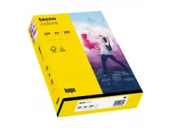 Inapa Tecno colors Gekleurd papier A4 Intens Geel 120 gram 250vel