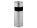 Ronde as-papierbak 12.5 Liter mat RVS
