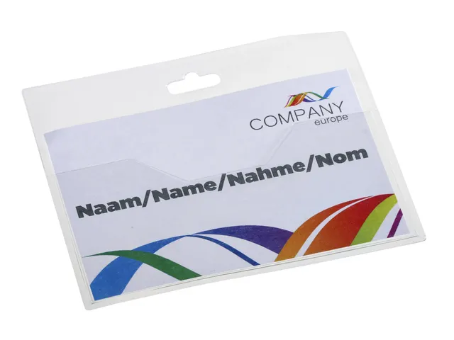 Badge - pashouder Europel open 90x60mm