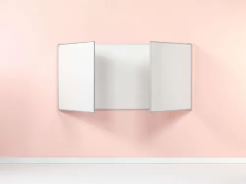 Smit Visual Vijfvlaksbord 60x180cm Emaille Wit RC-10