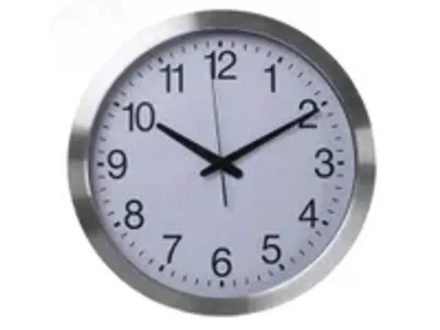 OUTLET Aluminium Wandklok Ø 40cm dcf cijferaanduiding