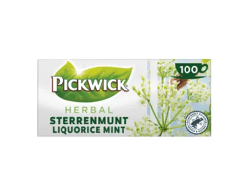 Thee Pickwick sterrenmunt 100x2gr met envelop