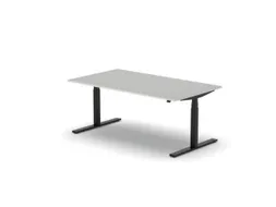 Elektrisch ihv bureau,HxBxD 650-1310x1800x1000mm,blad lichtgrijs
