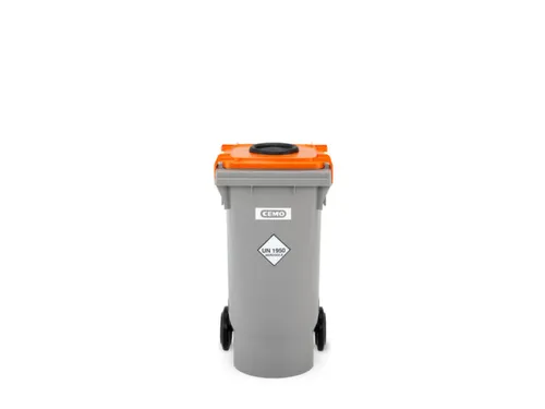 Verzamelbak,V. Spuitbussen,Kunststof,Grijs/Oranje,120L
