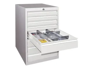 ladekast HxBxD 800x500x600mm 8laden slot RAL7035 front RAL7035 - 2