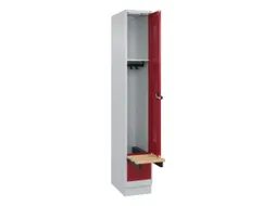 locker met bank,HxBxD 1950x300x815mm,1vak,vak B 300mm,draaigrendel