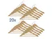 9453470 Kledinghanger MAULmira hout 20 stuks 44.5x1.2x23cm bruin
