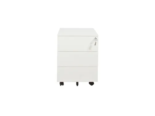Claudius Basic N wit verrijdbaar ladeblok 3 lades 58cm diep