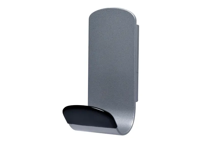 Unilux Steely 381 Appendiabiti Magnetico – Gancio Da Parete In Acciaio, Fino A 12 Kg, Punta Antiscivolo, Colore Grigio Scuro