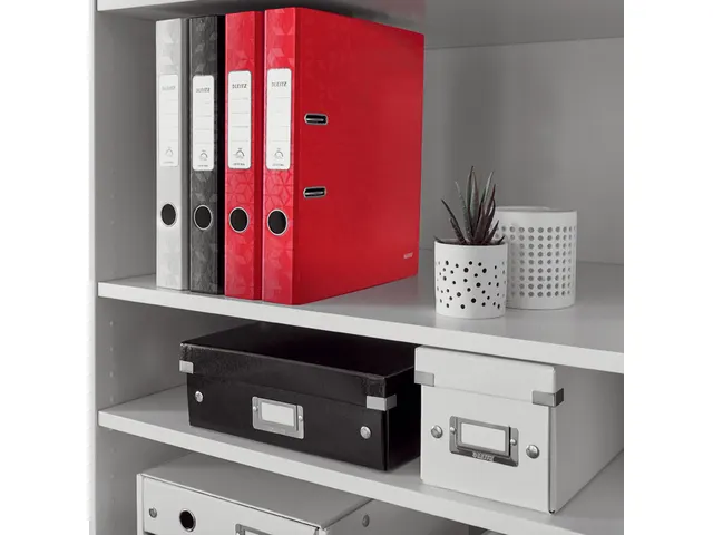 Ordner Leitz WOW 180 gelamineerd 50mm A4 rood