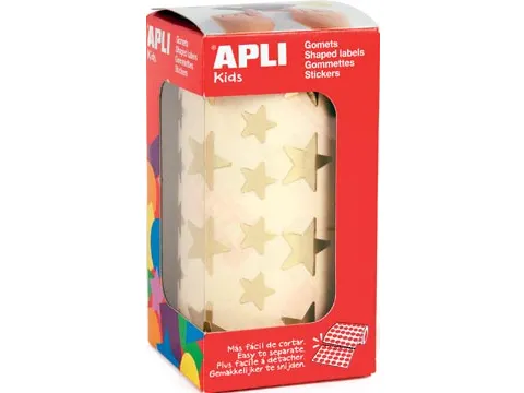 Apli Stickers Ster, Goud, 2360 Stuks