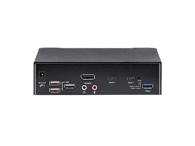 4K USB C KVM Switch 2 Port DisplayPort