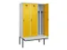 locker met bank,voor scheiding van kleding,HxBxD 2120x1200x815mm,3vak