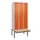 locker met bank,HxBxD 2120x900x815mm,3vak,vak B 300mm,draaigrendel