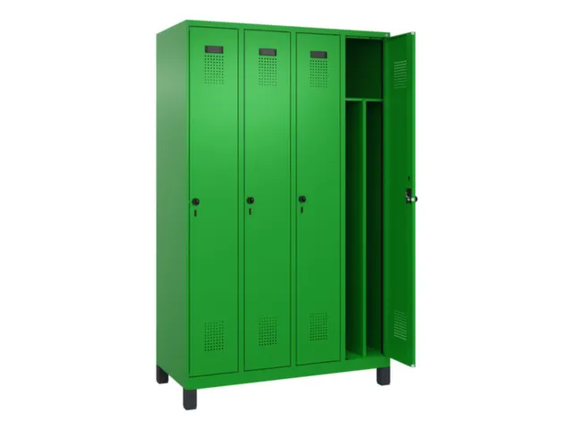 locker voor scheiding van kleding,HxBxD 1950x1200x500mm,4vak