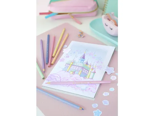 Kleurpotloden Faber-Castell pastel zeskantig karton etui á 10 stuks