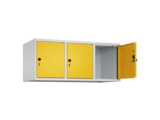 opzetkast,v. locker,3vak.,vak B 400mm,HxBxD 500x1200x500mm - 1