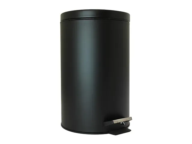 Pedaalemmer 14 Liter Metaal Zwart