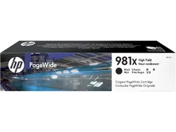 HP 981X Inktcartridge L0R12A Zwart High Capacity Origineel