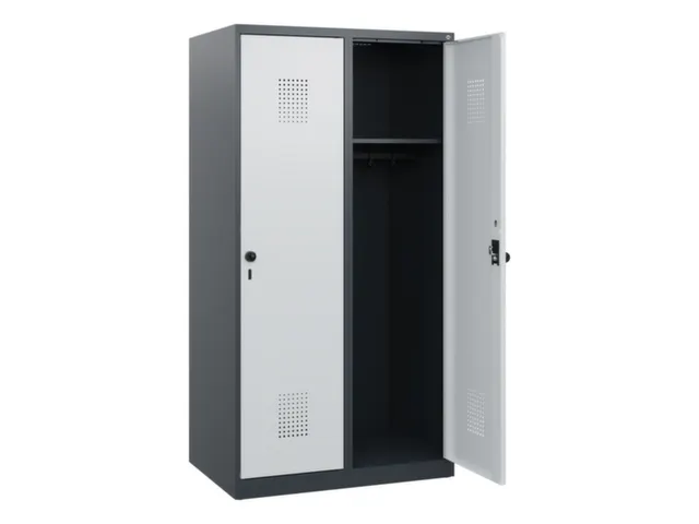 schoollocker,HxBxD 1530x800x500mm,2vak,vak B 400mm,draaigrendel
