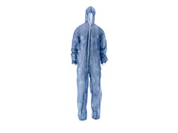 pp non woven coverall met pe coating maat XXL blauw 50 Stuks