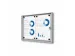 OUTLET Vitrine d'affichage intérieure Economy 2x A4 Argent