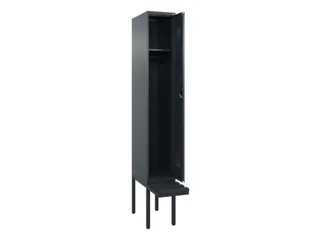 locker met bank,HxBxD 2120x300x815mm,1vak,vak B 300mm,cilinderslot - 1