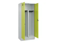PBM-locker,HxBxD 1950x800x500mm,2vak,vak B 400mm,draaigrendel