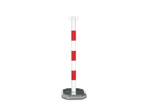 Kettingstaander Mobiel Kunststof H 900Mm Verzwaard Rood/wit