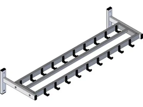 Wandgarderobe, 19 Haken