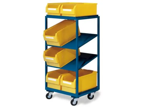 Bijzet- En Verzamelwagen 200kg 1315x700x485 2 Etages Schuin