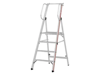 platformladder,bordes HxBxD 950x440x400mm,4treden,aluminium - 2