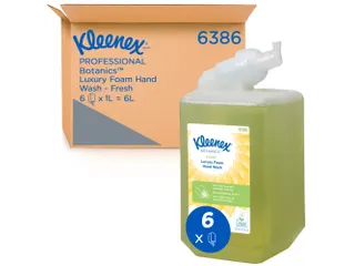 Kleenex 6386 Botanics luxe handreiniger Foam 6x1 Liter Groen - 1
