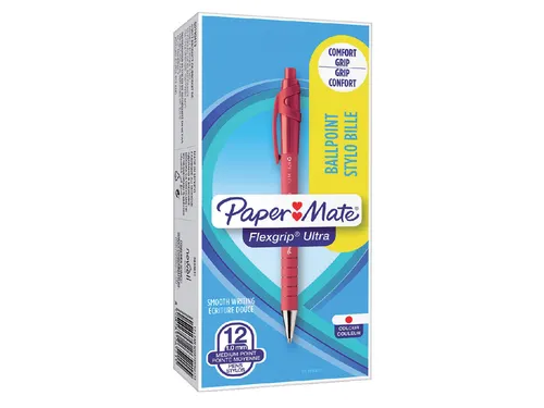Balpen Paper Mate Flexgrip Ultra medium rood