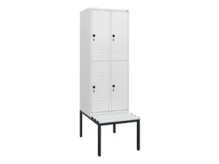 Dubbeldekse dekenkist,HxBxD 1950x600x815mm,2x2vak.,vak B 300mm - 1