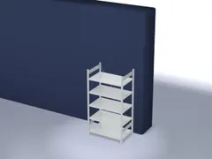 dossierstelling,grondveld,HxBxD 1750x1060x635mm,vaklast 90kg