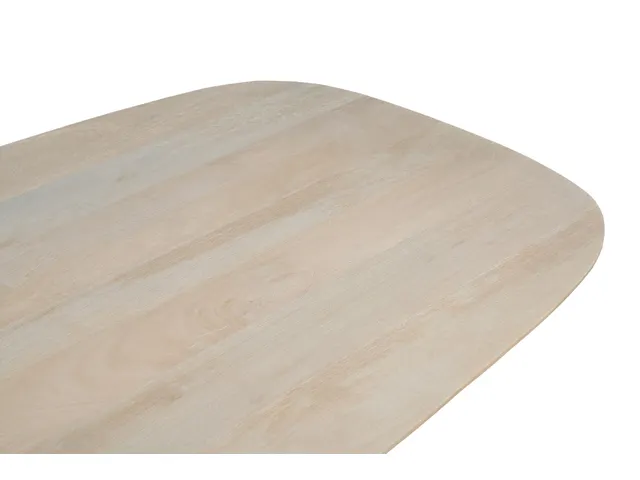 Table de réunion Harper Pied araignée Danois Ovale 200x100cm Naturel