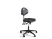 siège d'atelier pivotant,siège standard noir,PU,assise H 440-600mm