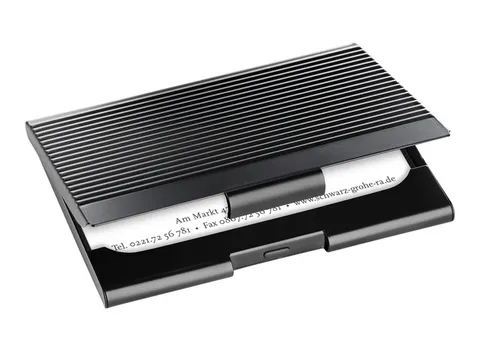 Visitekaartetui Sigel mat zwart