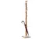 Staande kapstok 6jas-/2tashaken met parapluhouder naturel/wit