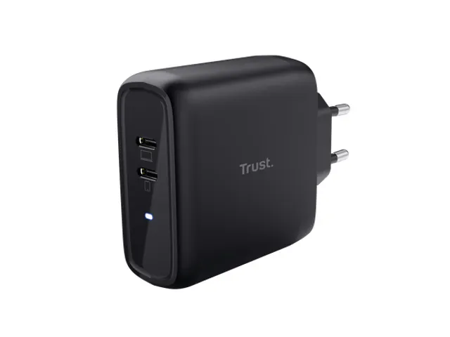 25380 TRUST Maxo Voedingsoplader 65 W USB-C 2 poorten zwart