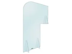 Plexiglas vergaderboogscherm 140x105cm