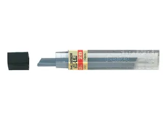 Potloodstift Pentel 2B 0.5mm zwart koker à 12 stuks - 1