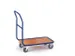 chariot avec barre de poussée,force 400kg,plateau Lxl 1000x700mm