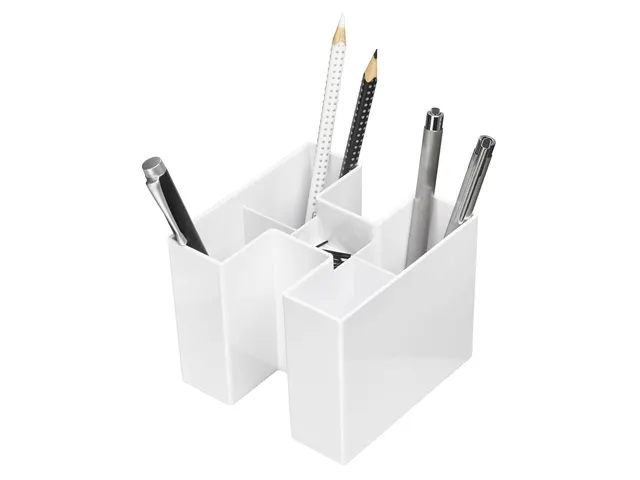 Pot à crayons HAN Bravo compartiments blanc