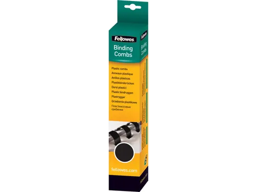 Fellowes Bindruggen, Pak Van 25 Stuks, 16mm, Zwart 21-rings