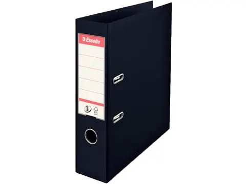 classeur à levier Power N°1, dos de 7,5 cm, noir, paquet de 5 pièce