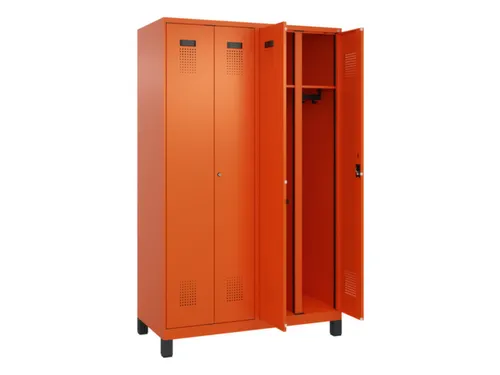 locker voor scheiding van kleding,HxBxD 1950x1200x500mm,4vak